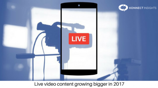 Live video content growing bigger in 2017