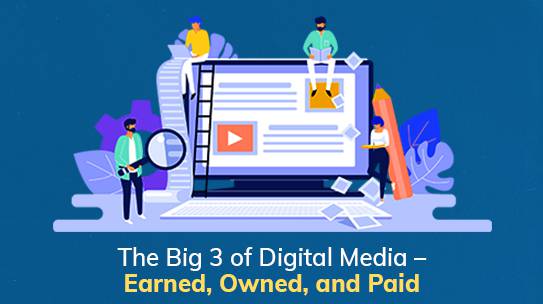 The Big 3 of Digital Media – Earned, Owned, and Paid.